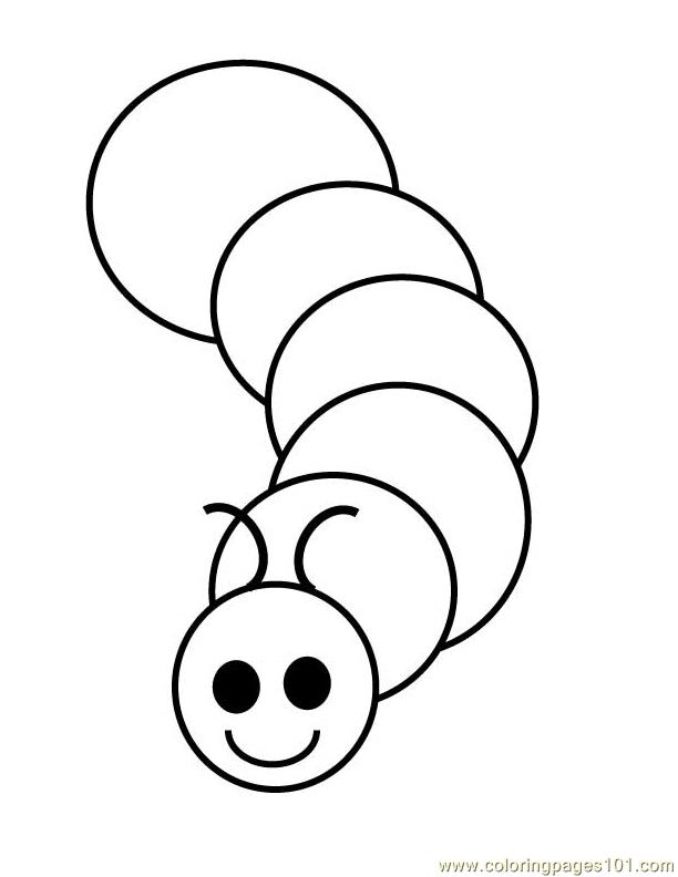 612x792 Worm Coloring Page