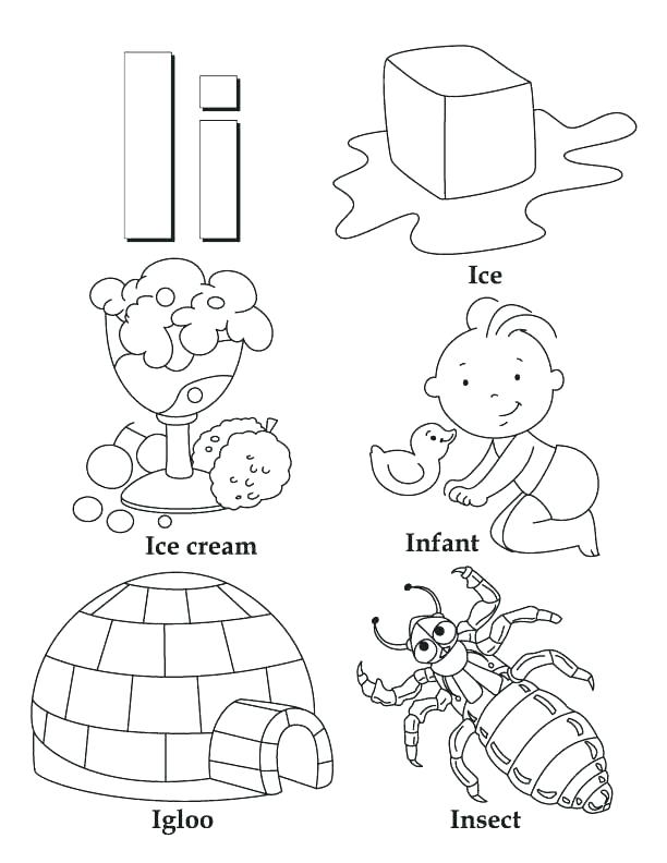 612x792 Letter Ii Coloring Pages
