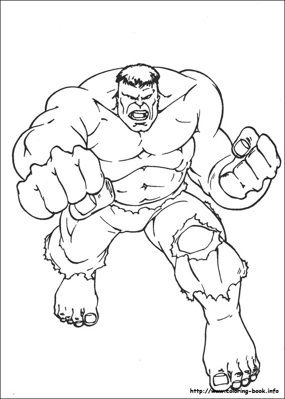 567x794 Incredible Hulk Coloring Pages
