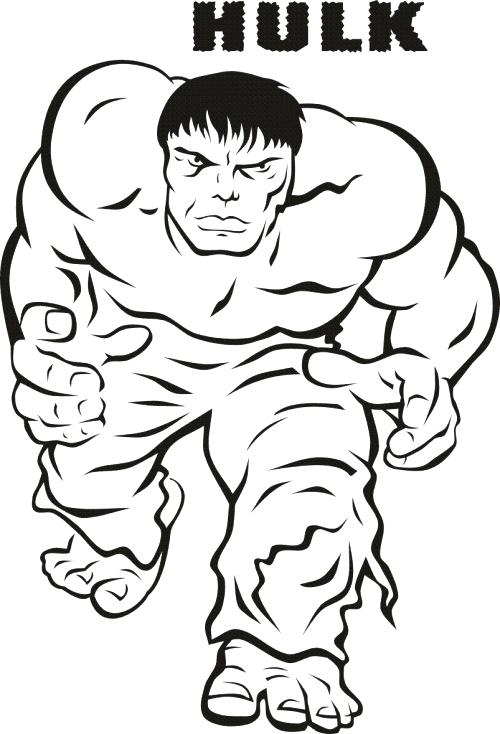 500x734 Hulk Coloring Pages Free Hulk Coloring Page Incredible Hulk