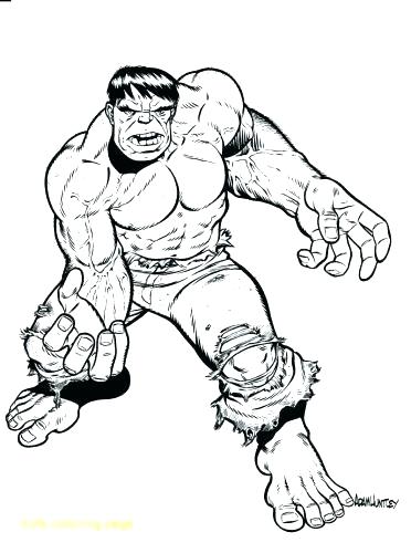 372x500 Incredible Hulk Coloring Page Printable Hulk Coloring Pages Medium