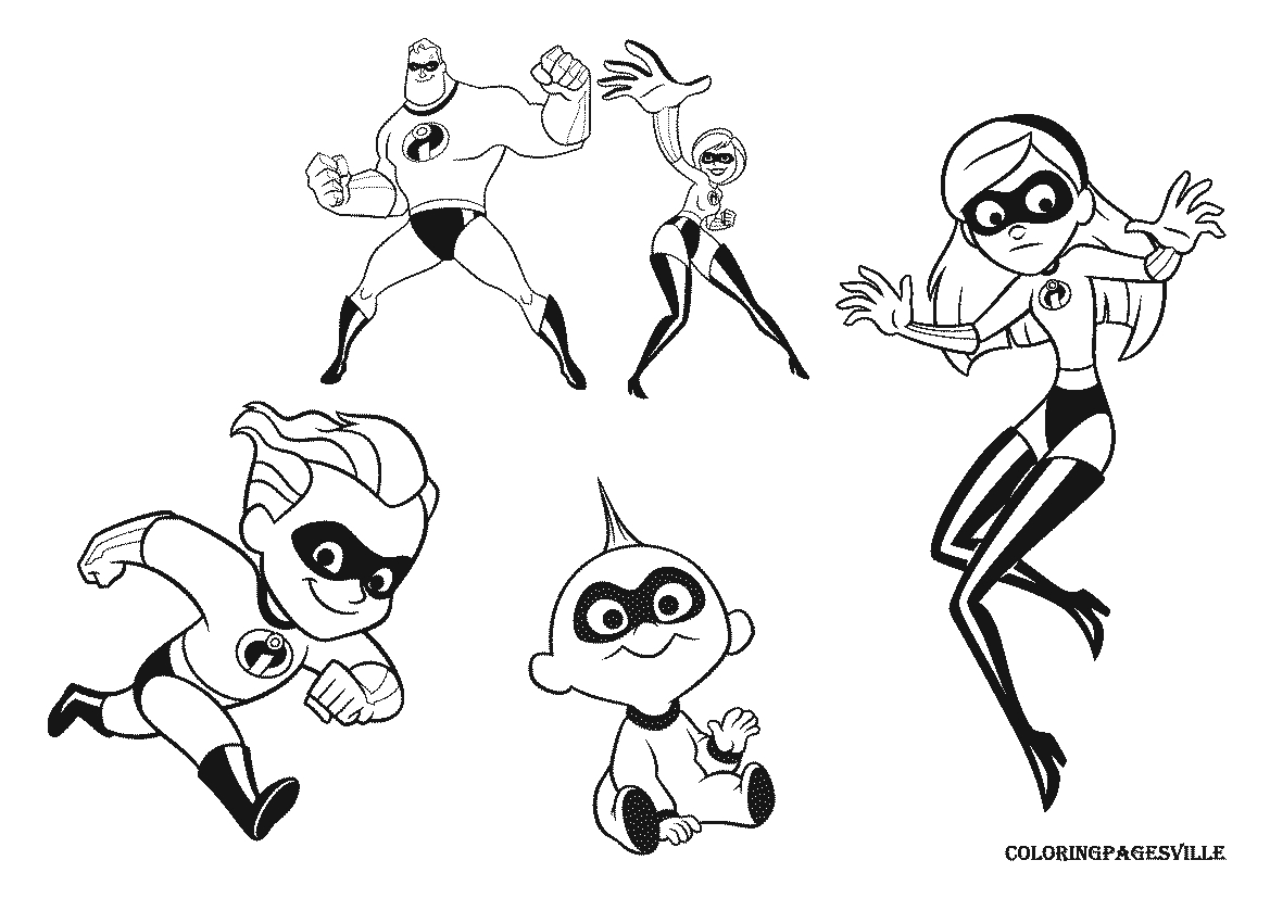 1169x827 The Incredibles Coloring Pages Epartners Incredibles Coloring Page