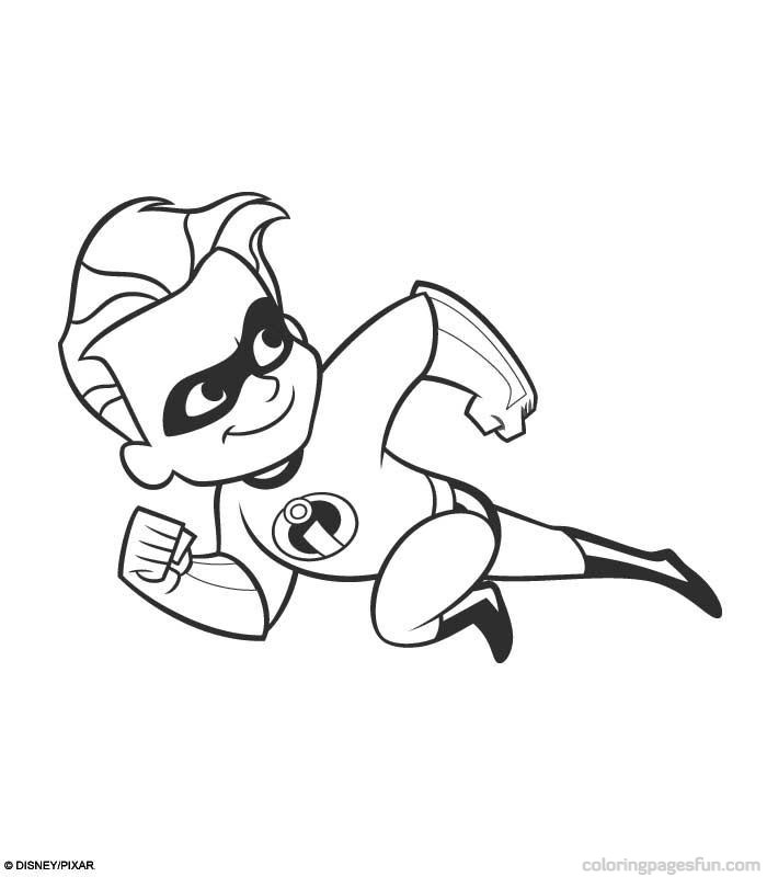 700x800 Incredibles Coloring Pages