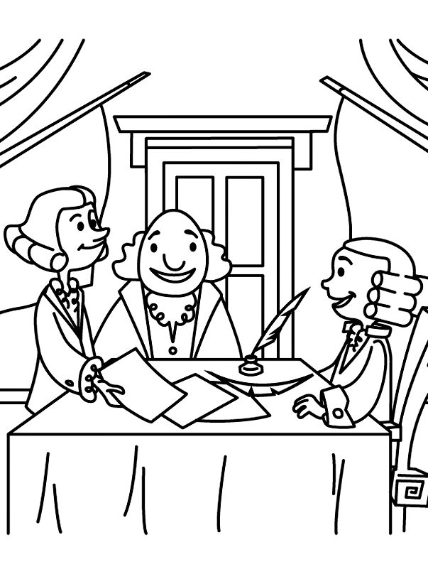 603x815 Best Declaration Of Independence Coloring Pages Free