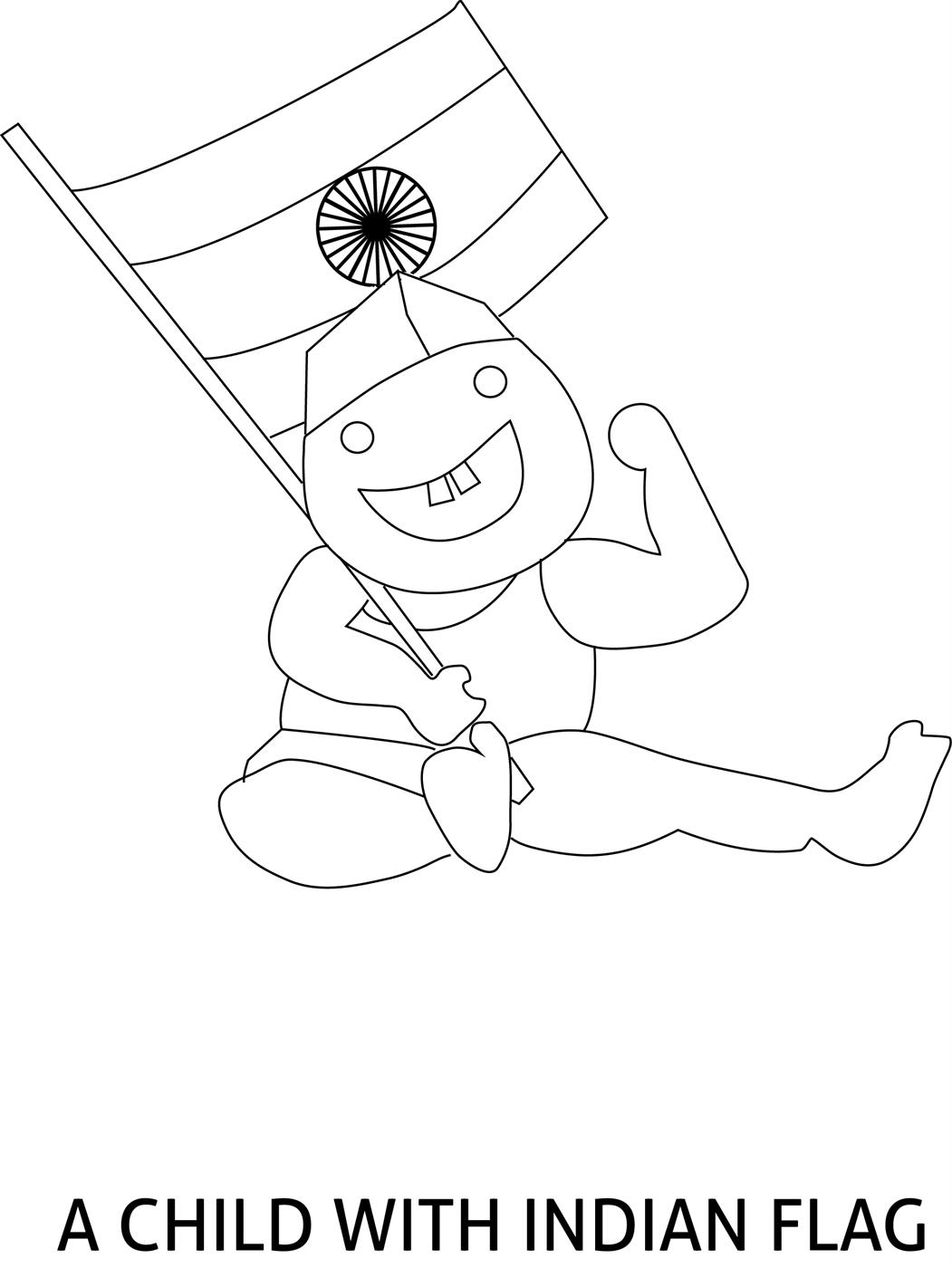 1051x1400 Republic Day Of India Coloring Page