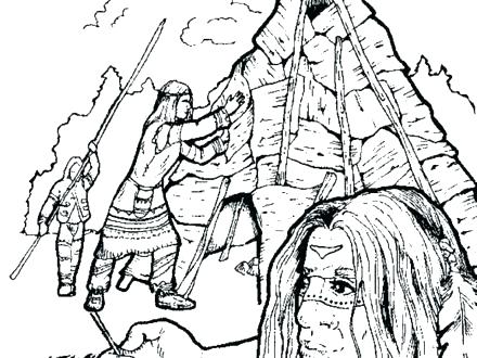 440x330 American Indian Coloring Pages