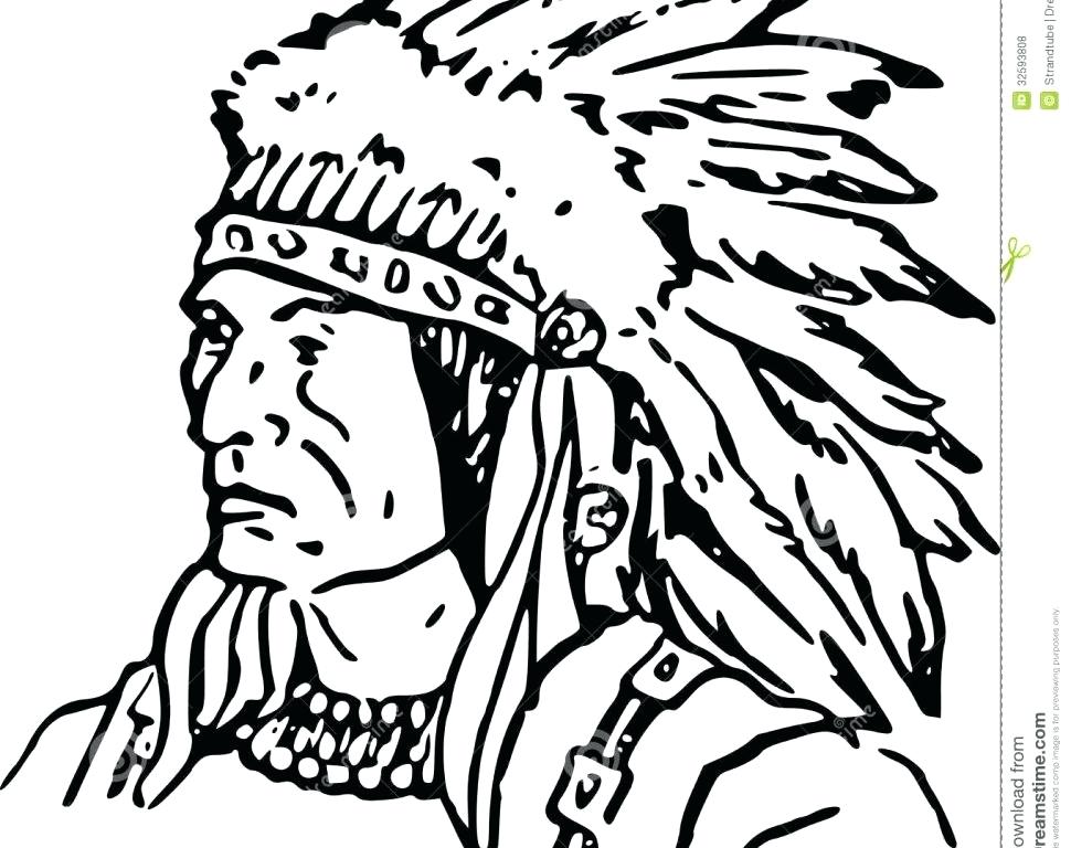 970x768 American Indian Coloring Pages