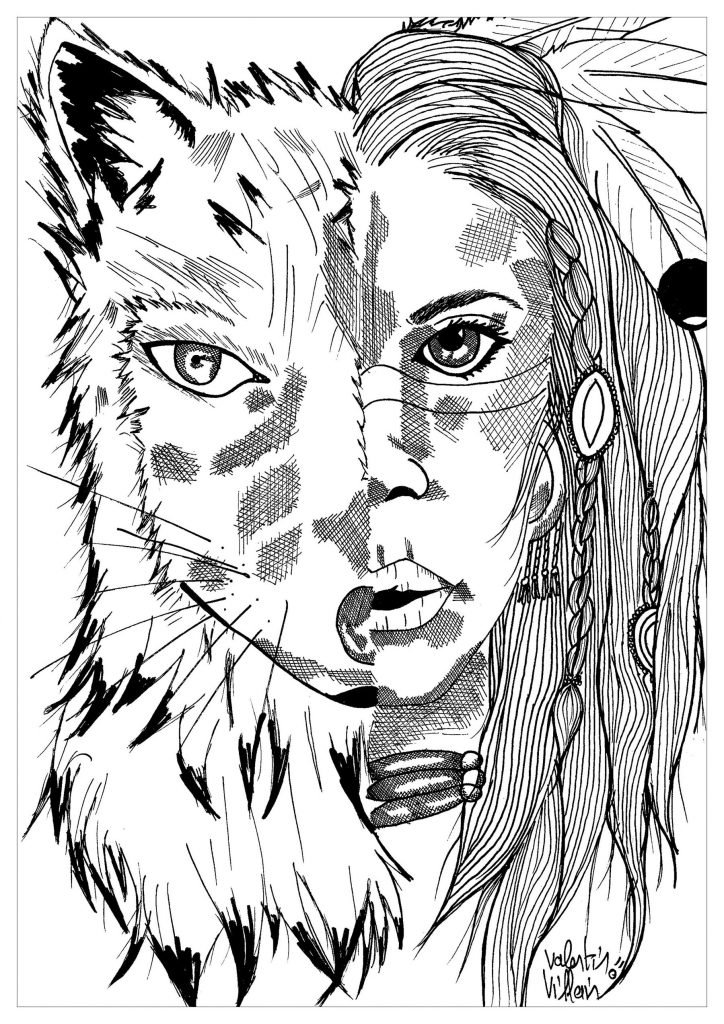 724x1024 Native American Coloring Pages For Adults Free Printable Indian