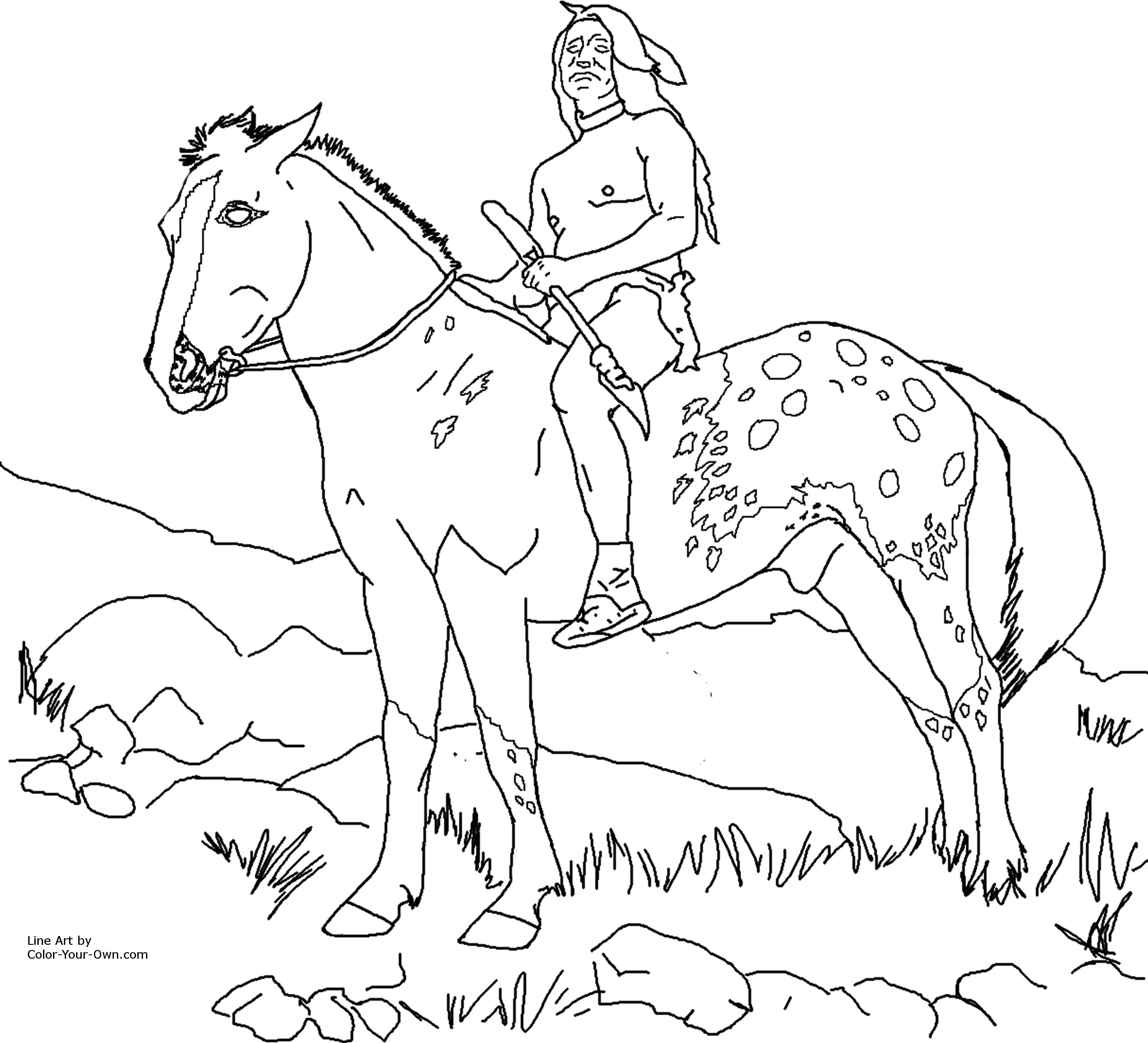 2641x2400 Great Plains Indians Printable Coloring Sheets Trials Ireland