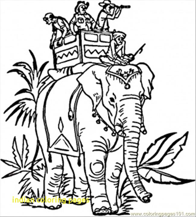 650x719 Indian Coloring Pages With Indian Elephant Coloring Page Free