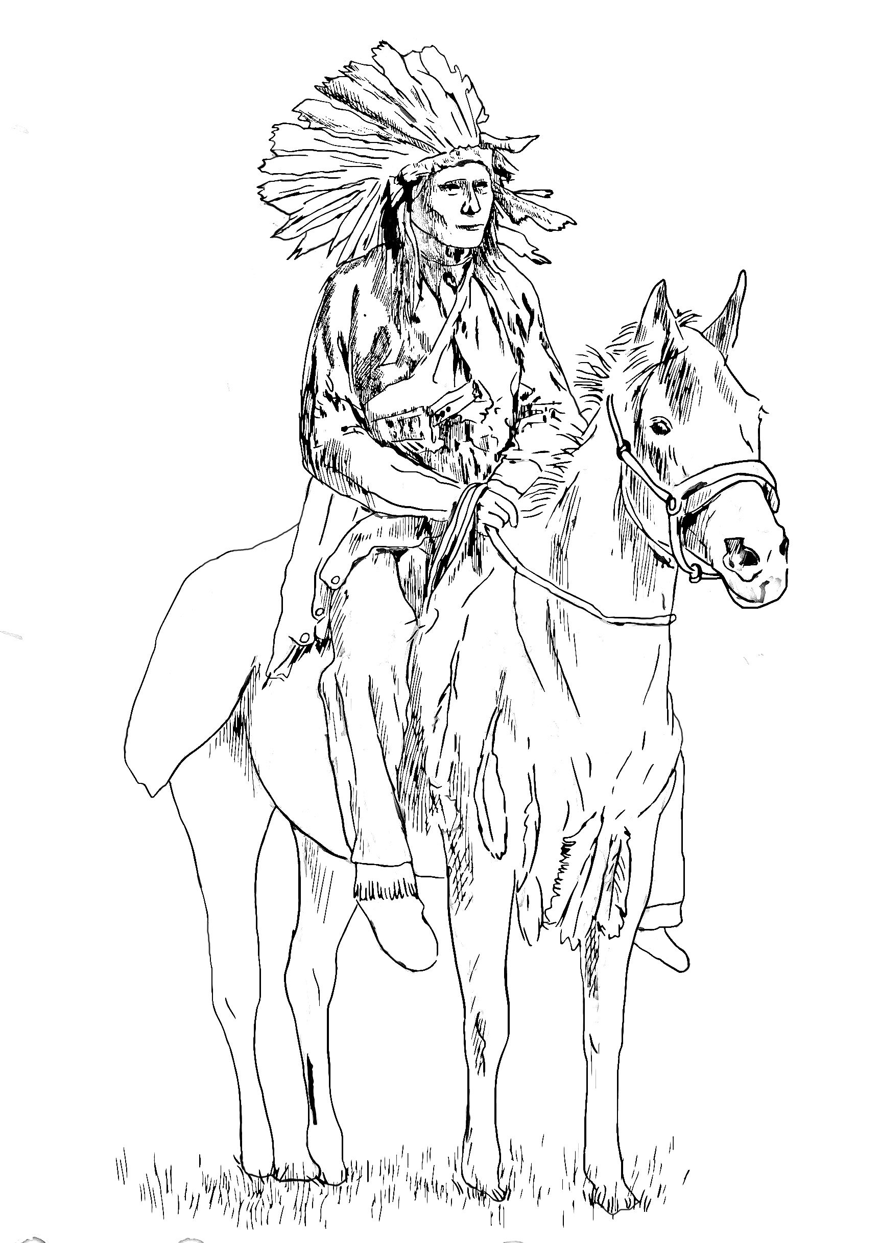1723x2434 Fresh Free Coloring Pages Indian Chief New Native American