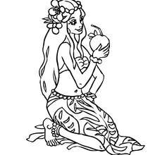 220x220 Indian Princess Coloring Pages
