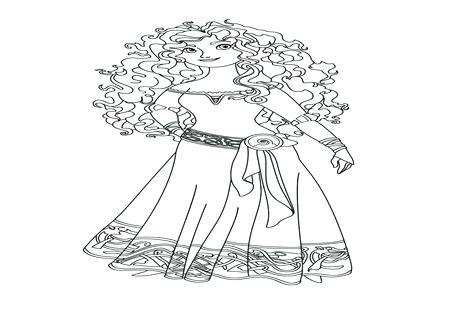 476x333 Brave Coloring Page Finding Coloring Pages Brave Princess Coloring