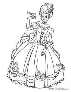 236x305 Princess Coloring Page For Grownups And Children Digital Download