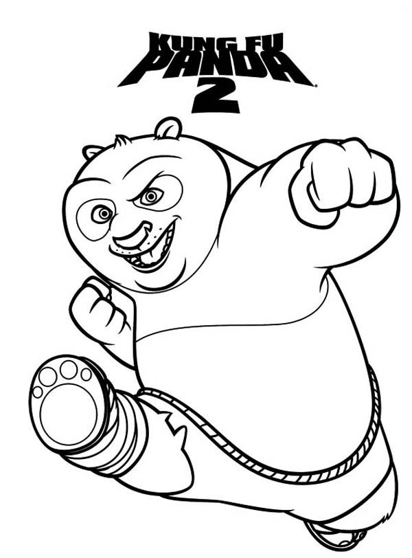 600x812 Amazing Dragon Warrior Of Kung Fu Panda Coloring Page
