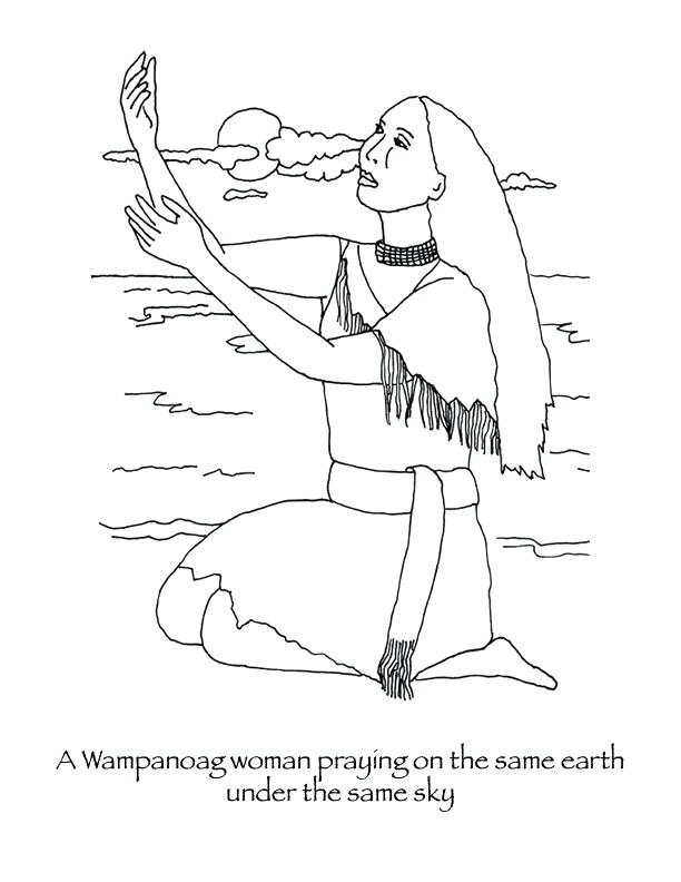 612x792 Pilgrim And Indian Coloring Pages And Pilgrim Native Coloring Page