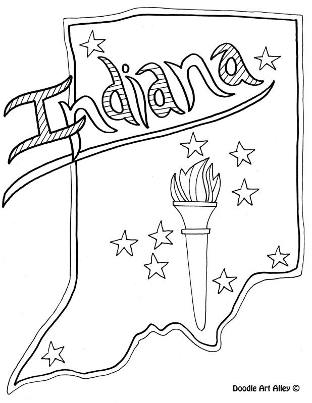 618x799 Indiana Coloring Page