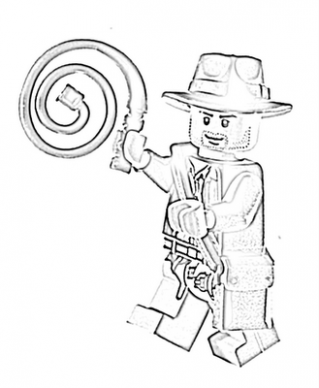 319x388 Lego Indiana Jones Colouring Pages