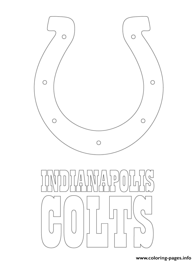 640x853 Indianapolis Colts Logo Football Sport Coloring Pages Printable