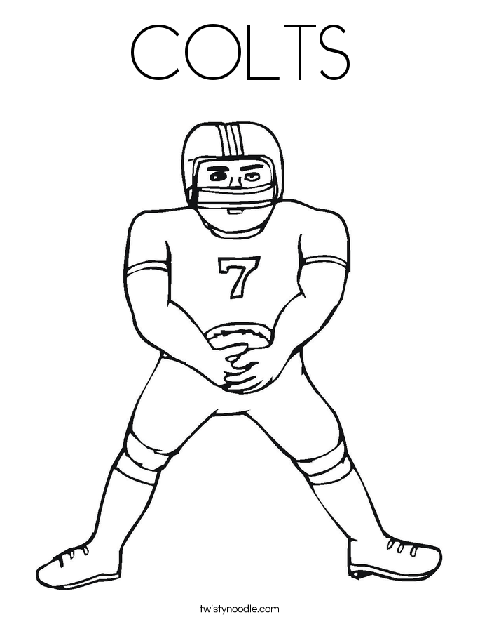685x886 Colts Coloring Page