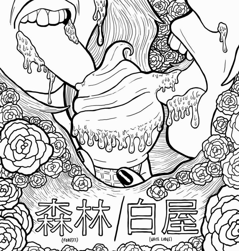 820x863 Superb Indie Rock Coloring Book