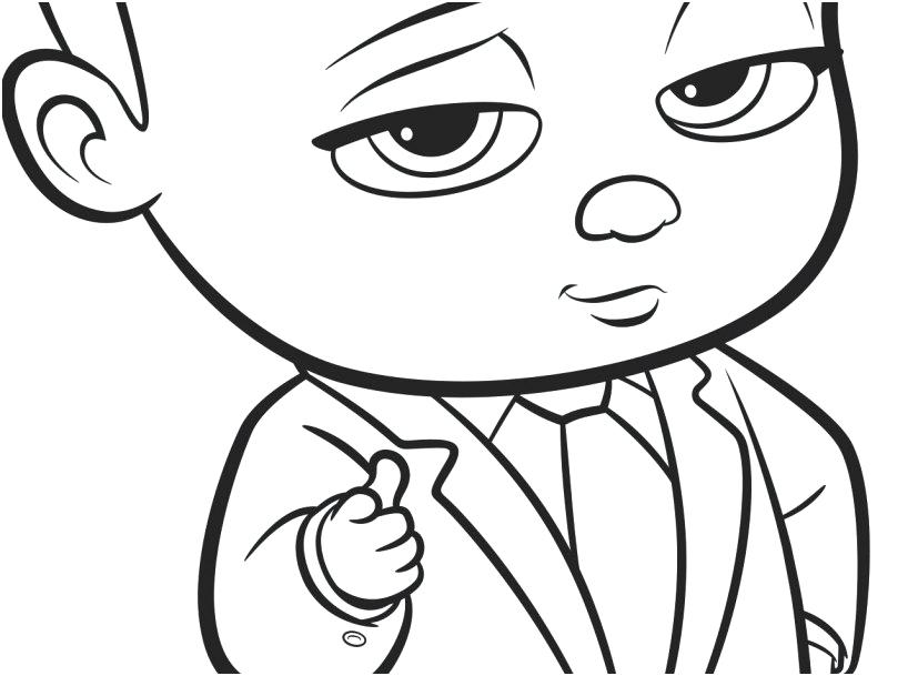 827x609 Boss Baby Coloring Pages Icontent