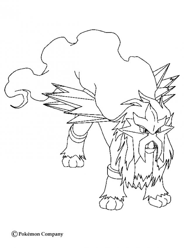630x850 Entei Pokemon Coloring Page More Fire Pokemon Coloring Sheets