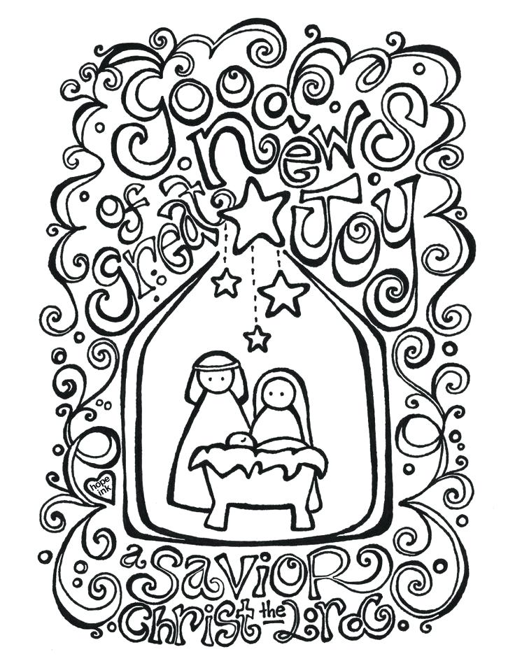 736x955 Nativity Scene Coloring Pages Good News Of Great Joy Nativity