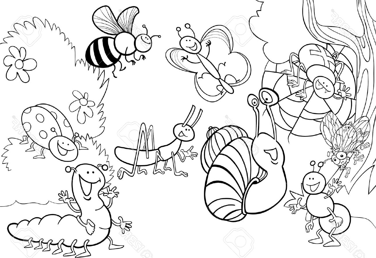 1300x892 Insect Coloring Pages