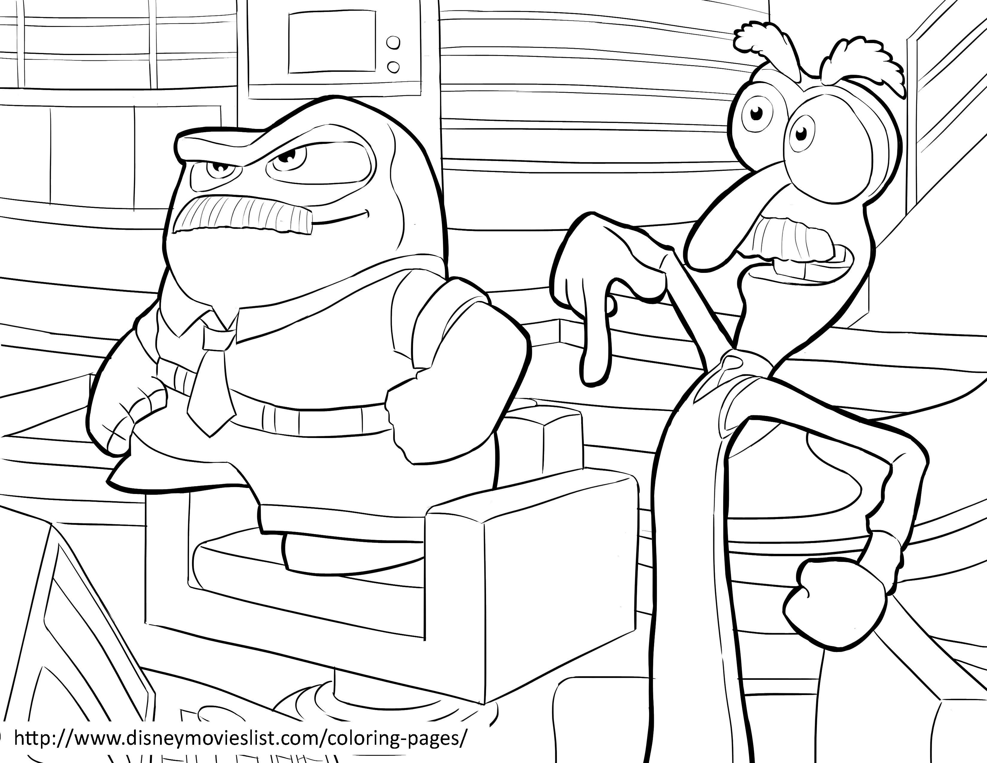 3300x2550 Disgust Coloring Page Riley Inside Out Org Best Pages
