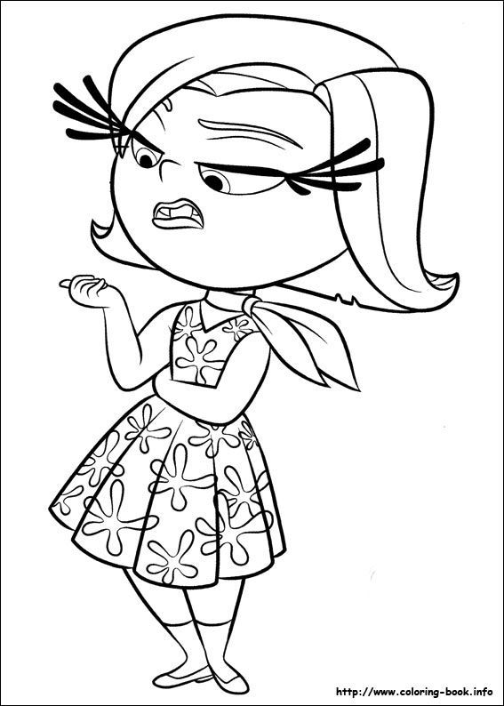567x794 Disgust Inside Out Coloring Page Inside Out