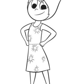 268x268 Inside Out Joy, Leader Of The Group Coloring Page Coloring Pages