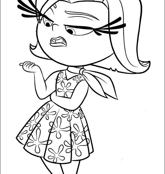 Inside Out Disgust Coloring Pages at GetDrawings | Free download