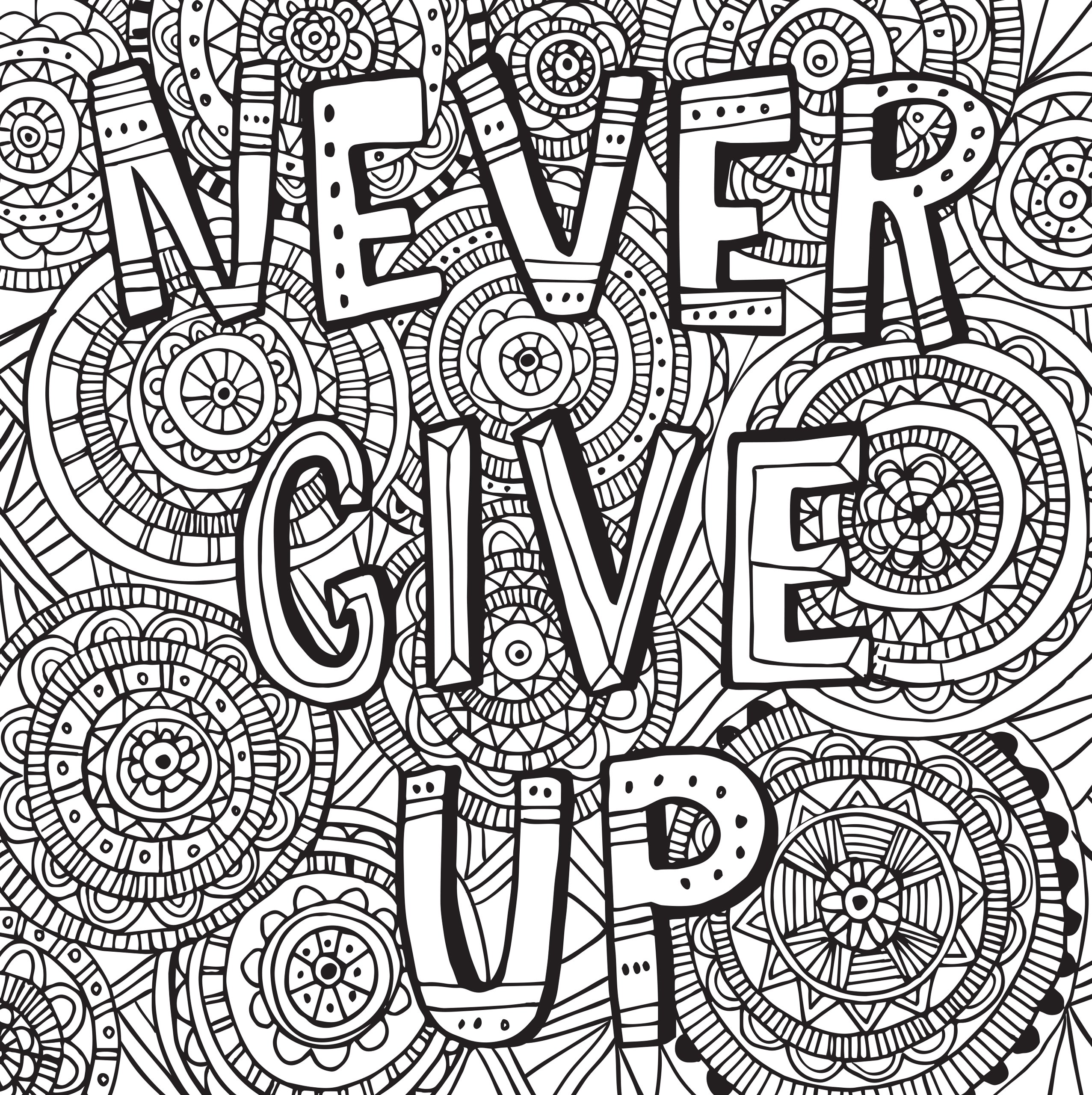 2553x2560 Inspirational Coloring Pages For Adults