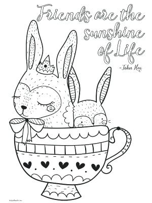 300x400 Cute Printable Inspirational Quotes Coloring Pages For Free