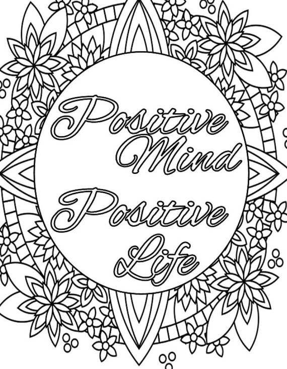 570x734 Amazing Inspiration Ideas Positive Coloring Pages Fun Quote