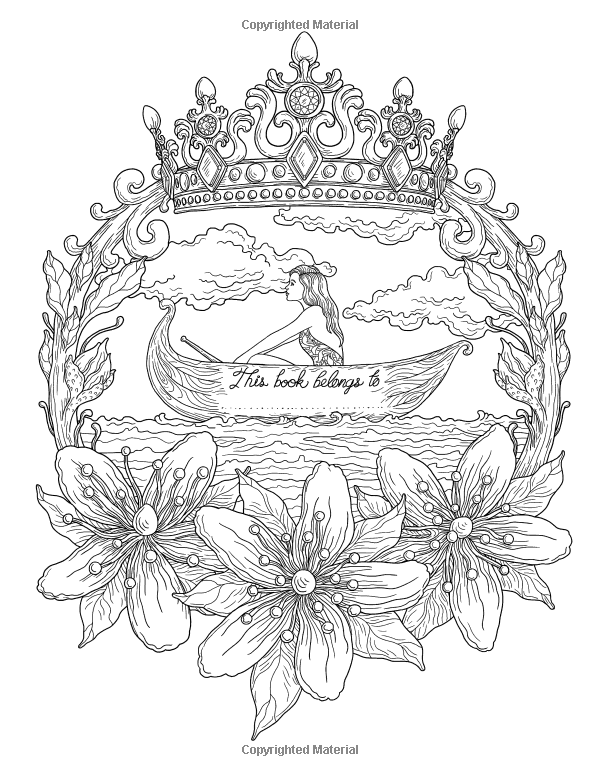 600x776 August Reverie Adult Coloring Book