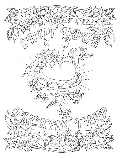 389x504 Curse Word Coloring Pages