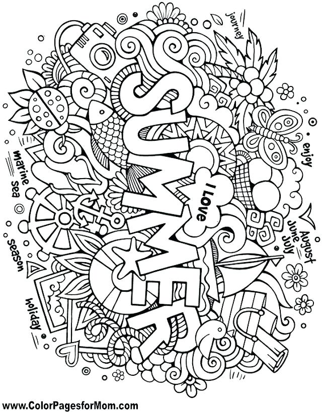 640x819 Astonishing Interesting Doodle Coloring Pages Free Download Page
