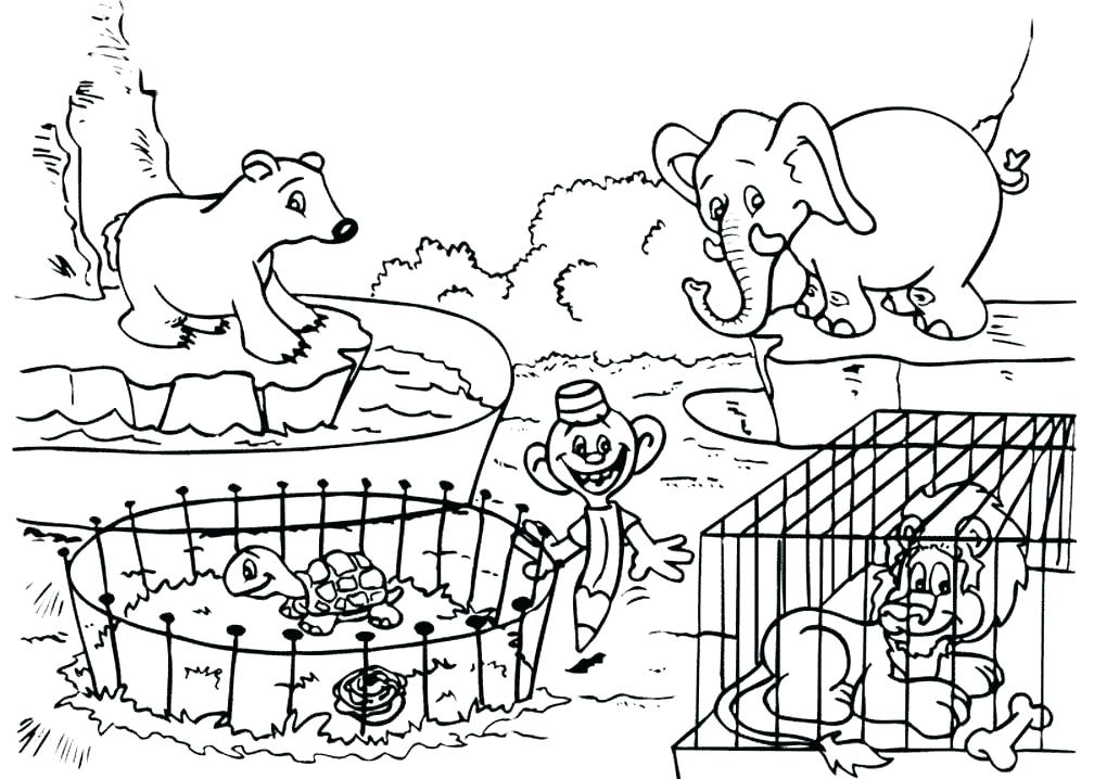 1008x718 Cool Animal Coloring Pages