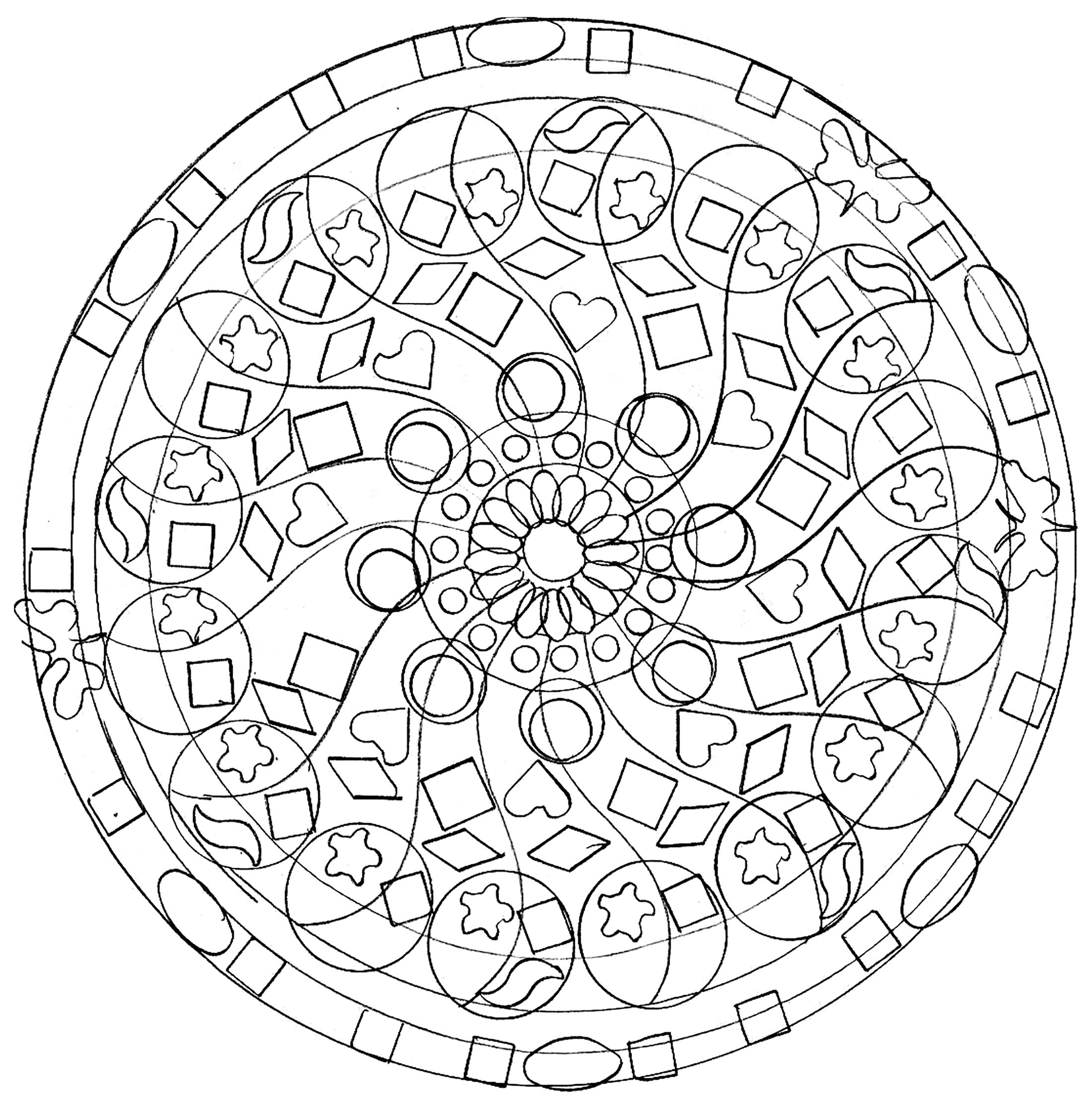 2200x2243 Mandala Coloring Page Interior Design Ideas