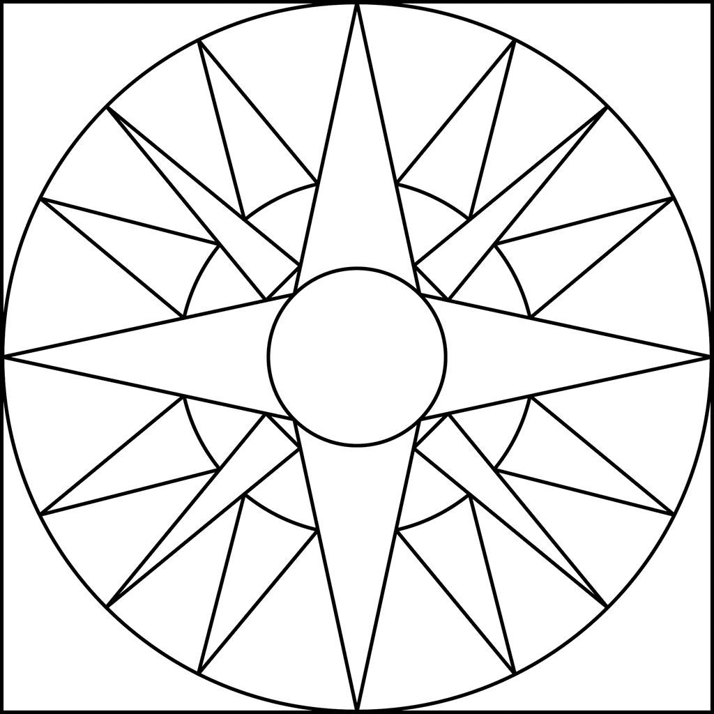 1024x1024 Quilt Patterns Coloring Pages