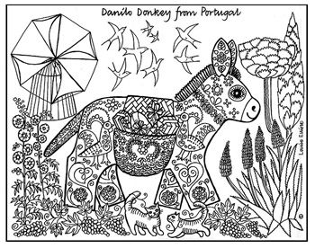 350x276 Intricate Animal Coloring Pages Mona Lisa Coloring Page Starry