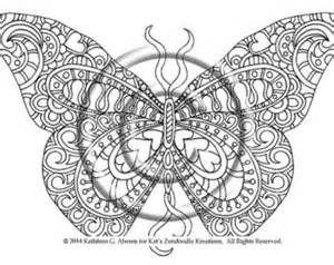 300x238 Intricate Butterfly Coloring Pages