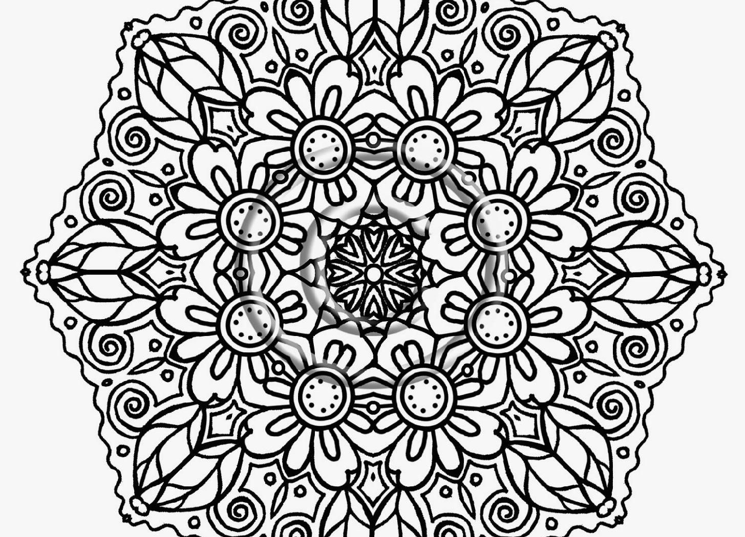 1455x1050 Free Printable Color Pages For Adults Intricate Incredible