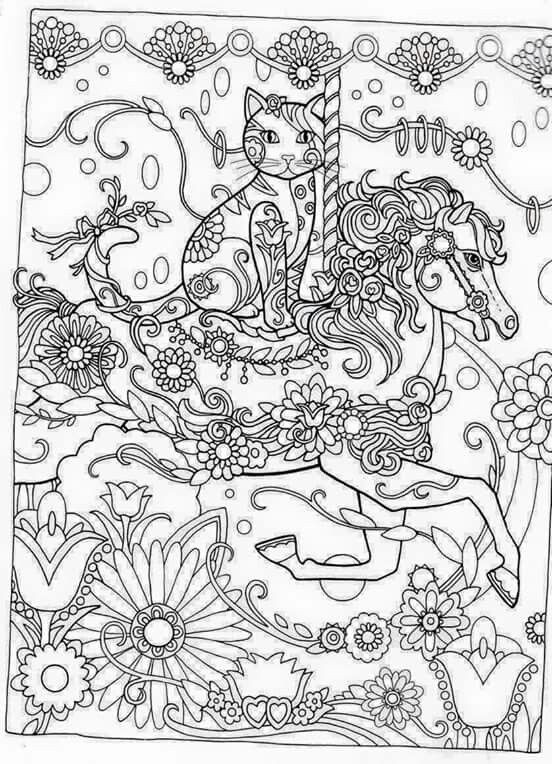 552x764 Intricate Cat Coloring Pages Beautiful Best Gatinho Para