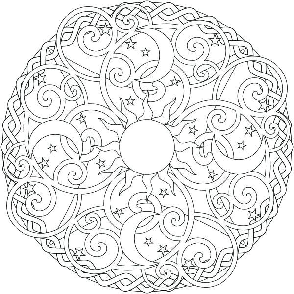 600x600 Intricate Mandala Coloring Pages Download Mandala Coloring Pages