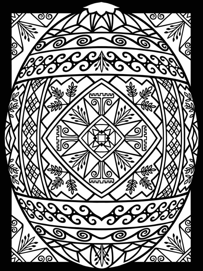 650x870 Intricate Christmas Coloring Sheets Intricate Christmas Coloring