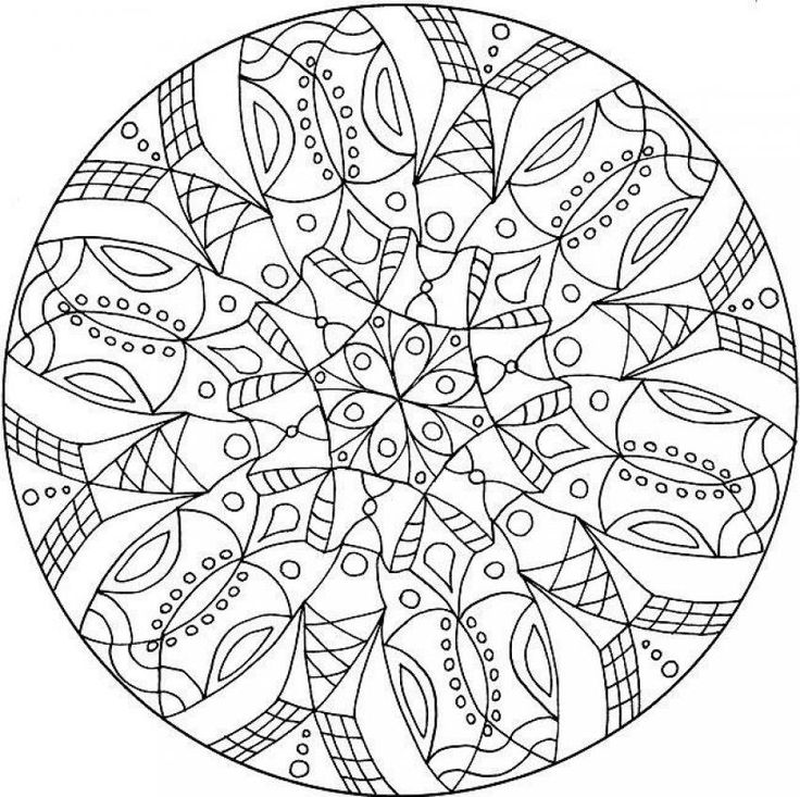 736x733 Intricate Coloring Pages For Adults