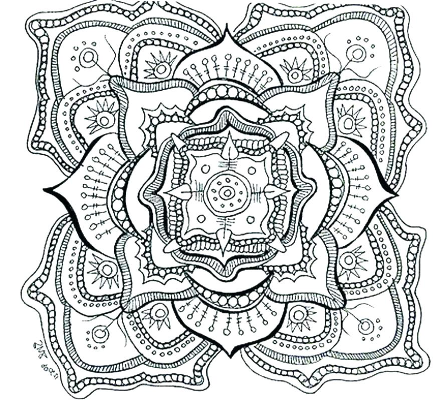 878x802 Intricate Coloring Pages Printable Intricate Coloring Page